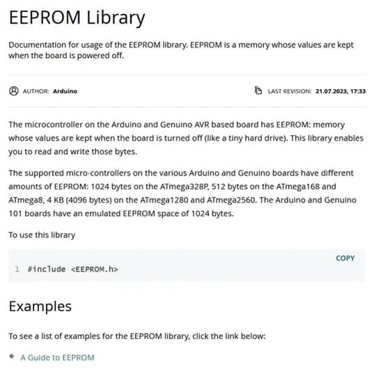 Poznajemy biblioteki - EEPROM, czyli dostęp do pamięci nieulotnej